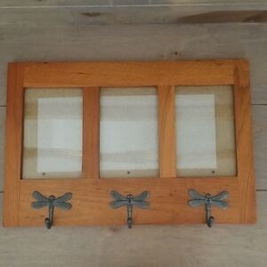 Fetco Wooden Dragonfly Wall Rack Picture Display
